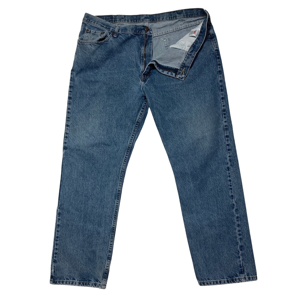 Wrangler Mens 96501DS Regular Fit Blue Jeans 100% Cotton 42x30 Medium Wash‎